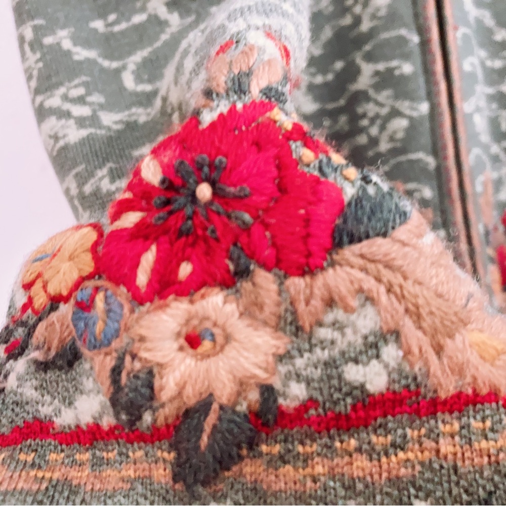 Pendleton Wool Blend Lined Embroidered Zipper Swe… - image 4